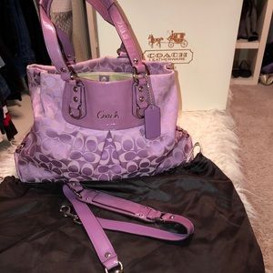 Purple Coach Handbag